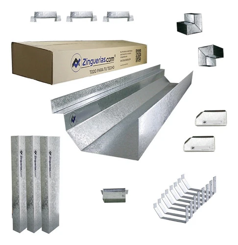 Kit completo de canaletas galvanizadas